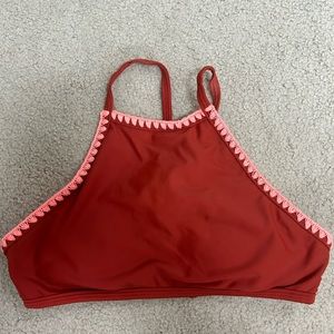 Aerie high neck bikini top